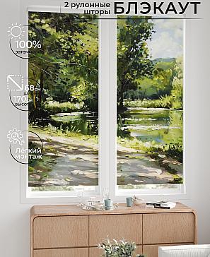 Комплект рулонных штор «Лургас - 125 - ширина 68 см» | фото