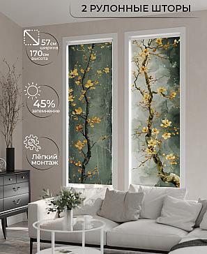 Комплект рулонных штор «Рамтис - 22 - ширина 57 см» | фото