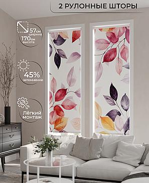 Комплект рулонных штор «Рамтис - 61 - ширина 57 см» | фото