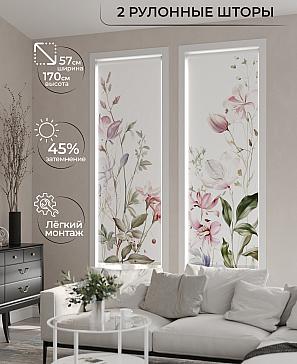 Комплект рулонных штор «Рамтис - 64 - ширина 57 см» | фото