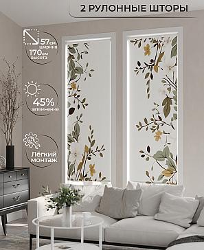 Комплект рулонных штор «Рамтис - 117 - ширина 57 см» | фото