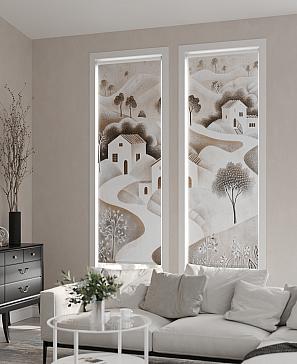 Комплект рулонных штор «Рамтис - 128 - ширина 57 см» | фото