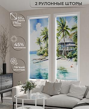 Комплект рулонных штор «Рамтис - 138 - ширина 57 см» | фото 2