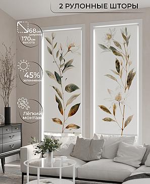 Комплект рулонных штор «Ралвиар - 37 - ширина 68 см» | фото