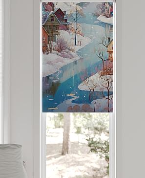 Рулонная штора «Нертис - 142 - ширина 57 см»