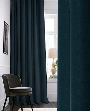 Комплект штор «Барлоу» синего цвета