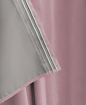 Комплект штор «Барлоу» розового цвета