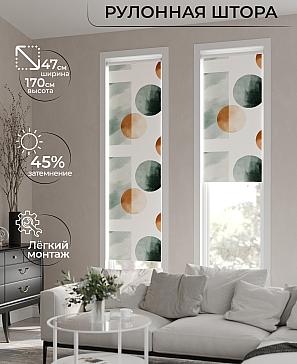 Рулонная штора «Ранфрик - 225 - ширина 47 см» | фото