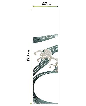 Рулонная штора «Ранфрик - 263 - ширина 47 см»