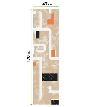 Рулонная штора «Ранфрик - 282 - ширина 47 см»