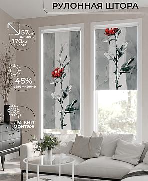 Рулонная штора «Ронлирт - 298 - ширина 57 см» | фото