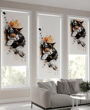 Рулонная штора «Клартис - 223 - ширина 62 см»