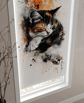 Рулонная штора «Клартис - 223 - ширина 62 см»