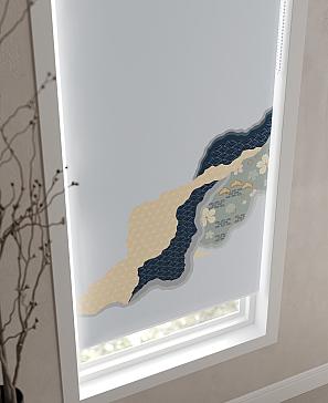 Рулонная штора «Клартис - 227 - ширина 62 см»