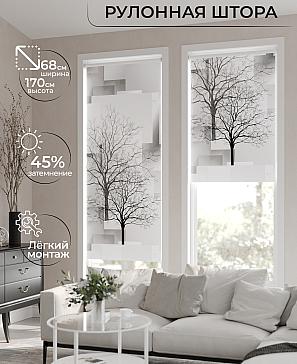 Рулонная штора «Лирикас - 262 - ширина 68 см» | фото