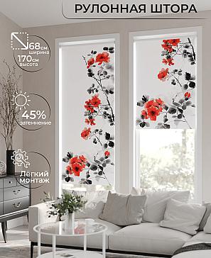Рулонная штора «Лирикас - 287 - ширина 68 см» | фото