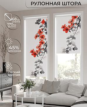 Рулонная штора «Лирикас - 295 - ширина 68 см» | фото