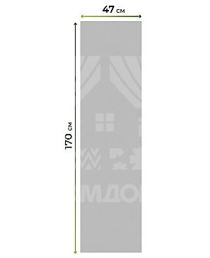 Рулонная штора «Ранфрик - 316 - ширина 47 см»