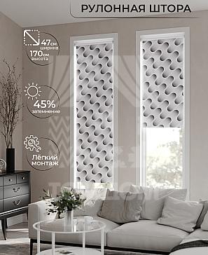 Рулонная штора «Ранфрик - 407 - ширина 47 см» | фото