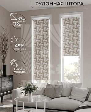Рулонная штора «Ранфрик - 413 - ширина 47 см» | фото
