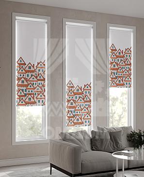 Рулонная штора «Ранфрик - 418 - ширина 47 см»