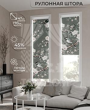 Рулонная штора «Ранфрик - 432 - ширина 47 см» | фото