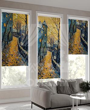 Рулонная штора «Ранфрик - 434 - ширина 47 см»