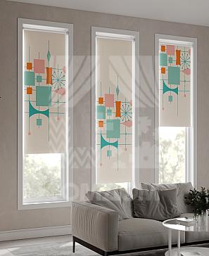 Рулонная штора «Ранфрик - 436 - ширина 47 см»