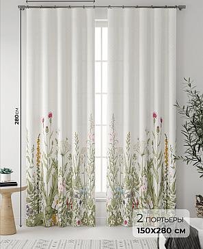 Комплект штор «Флоренси» белого цвета
