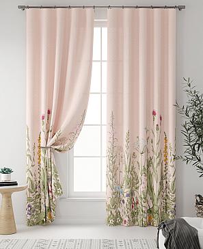 Комплект штор «Флоренси» персикового цвета
