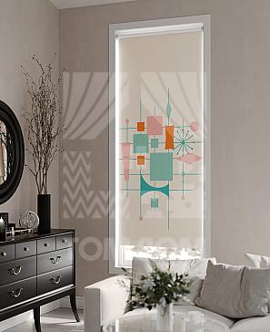 Рулонная штора «Лирикас - 436 - ширина 68 см» | фото 3