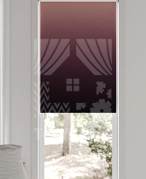 Рулонная штора «Лирстик - 367 - ширина 57 см»