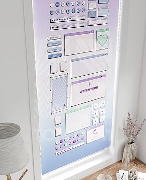 Рулонная штора «Лирстик - 431 - ширина 57 см»