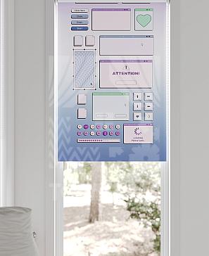 Рулонная штора «Лирстик - 431 - ширина 57 см»