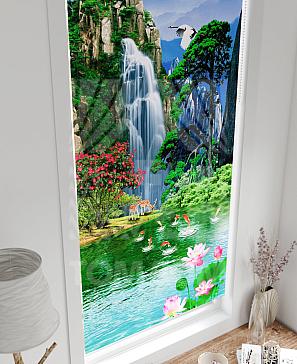 Рулонная штора «Лертонт - 440 - ширина 62 см»