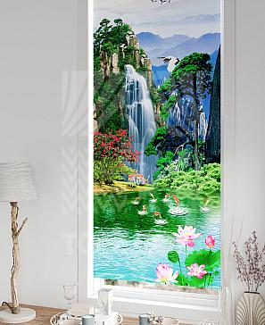 Рулонная штора «Лертонт - 440 - ширина 62 см»