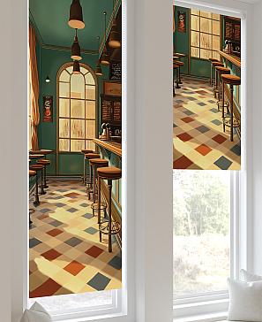 Рулонная штора «Анзара - 454 - ширина 47 см»