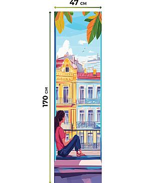 Рулонная штора «Анзара - 466 - ширина 47 см»