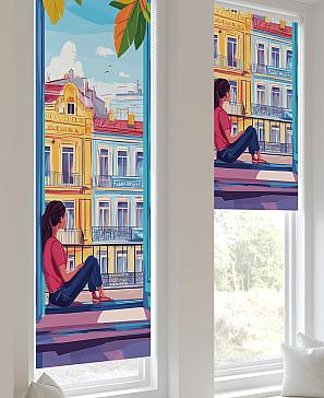 Рулонная штора «Анзара - 466 - ширина 47 см»