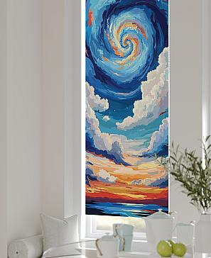 Рулонная штора «Анзара - 474 - ширина 47 см»