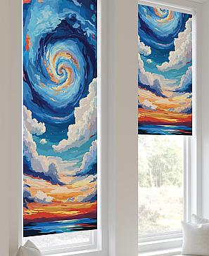 Рулонная штора «Анзара - 474 - ширина 47 см»