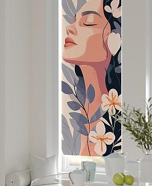 Рулонная штора «Анзара - 476 - ширина 47 см»