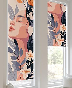 Рулонная штора «Анзара - 476 - ширина 47 см»