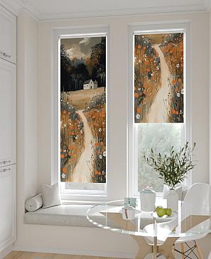 Рулонная штора «Анзара - 491 - ширина 47 см» | фото 2