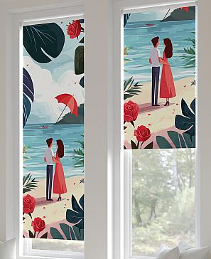 Рулонная штора «Анзара - 493 - ширина 47 см» | фото 3