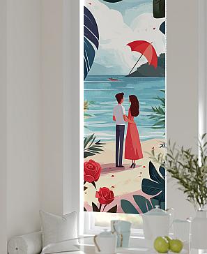 Рулонная штора «Анзара - 493 - ширина 47 см»