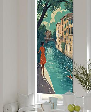 Рулонная штора «Анзара - 516 - ширина 47 см»