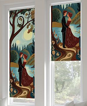 Рулонная штора «Анзара - 526 - ширина 47 см» | фото 3