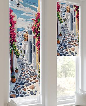 Рулонная штора «Ланетрикс - 455 - ширина 52 см»