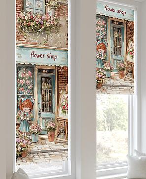 Рулонная штора «Ланетрикс - 462 - ширина 52 см»